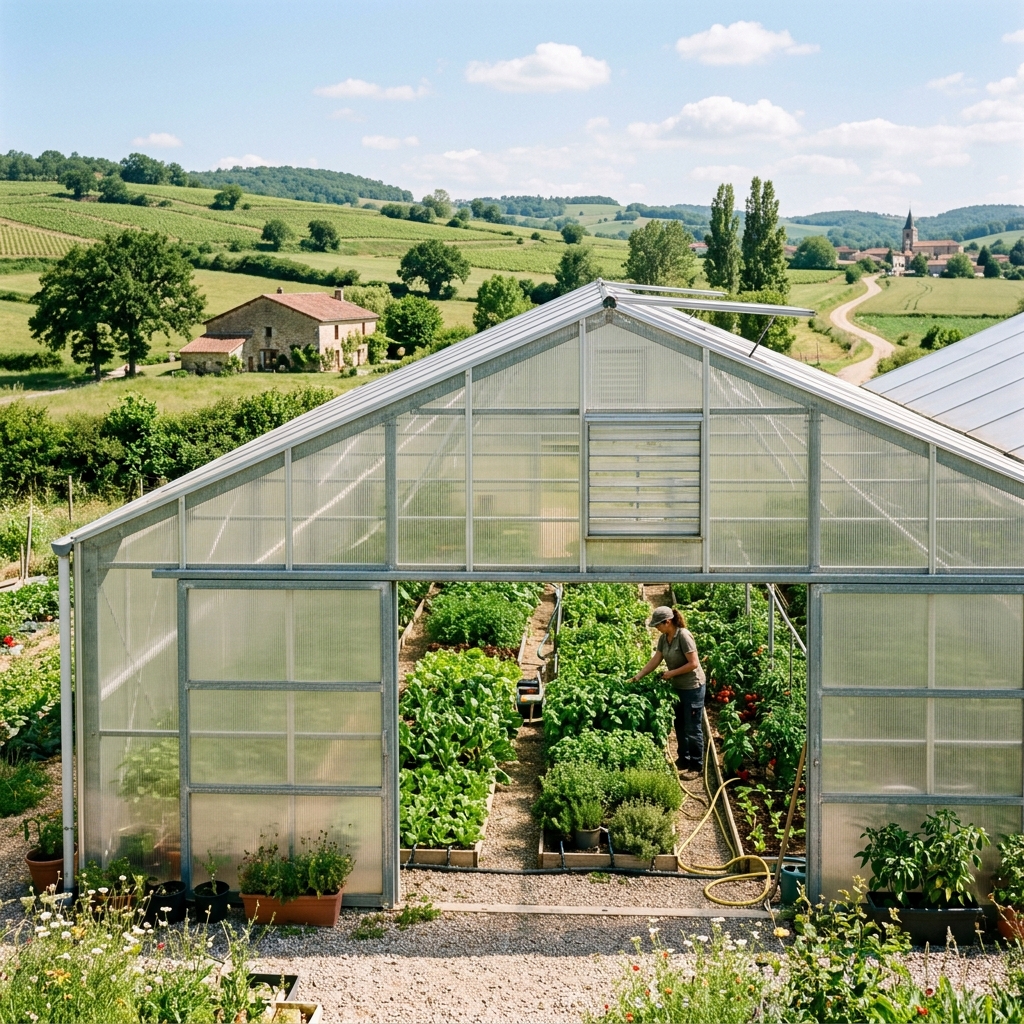 greenhouse with green plants inside 202605051546