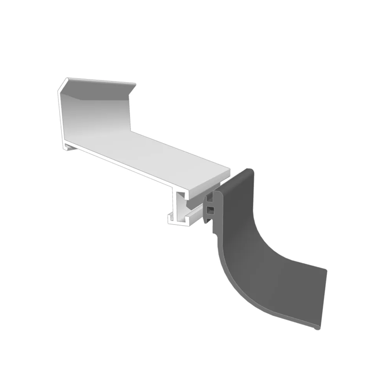 bavette raccord mural alu blanc 7m